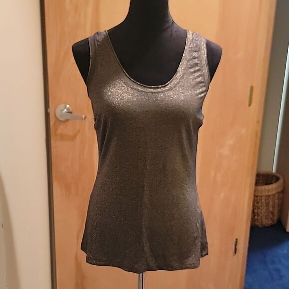 NWOT  Gender Bias gold metallic layering tank - Picture 1 of 8